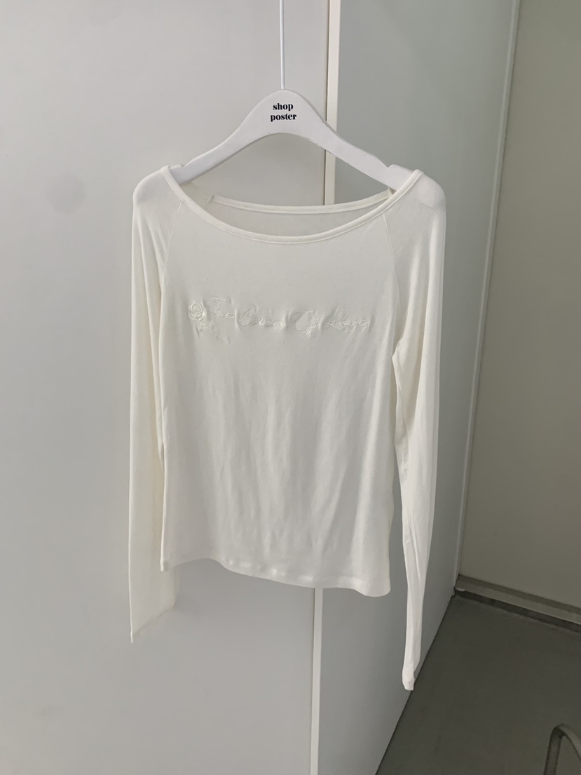 SHOP POSTER東大門直郵女裝新品時尚真品推薦26春夏長袖T恤SHOP_POSTER長袖T恤圖色1