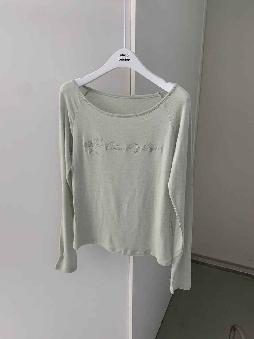 SHOP POSTER東大門直郵女裝新品時尚真品推薦26春夏長袖T恤SHOP_POSTER長袖T恤圖色3