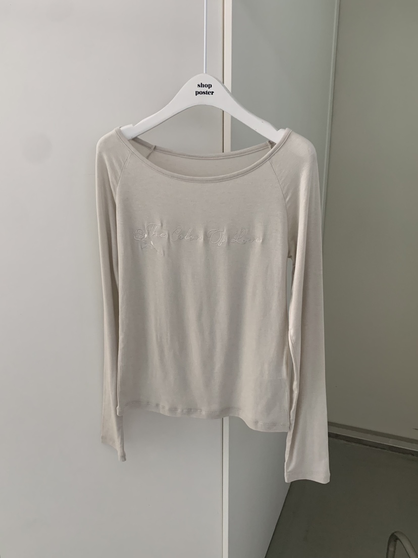 SHOP POSTER東大門直郵女裝新品時尚真品推薦26春夏長袖T恤SHOP_POSTER長袖T恤圖色4