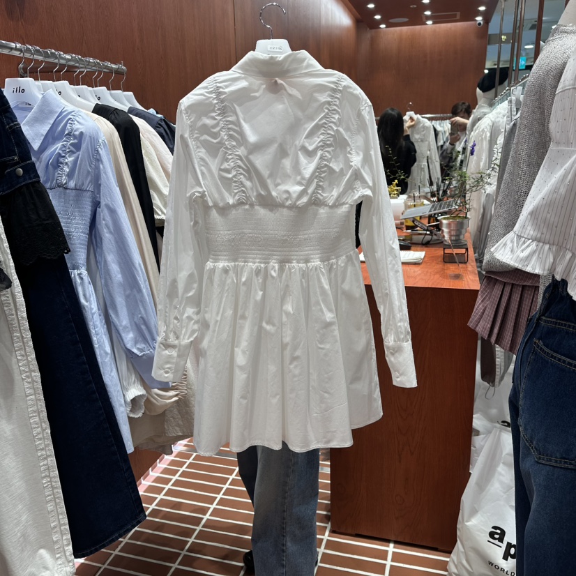 ILLO/MOCI韓國代購女裝新款休閑熱賣26春夏推薦職業連衣裙ILLO/MOCI連衣裙