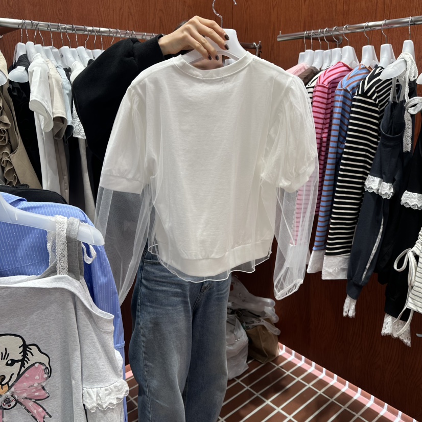 ILLO/MOCI東大門實拍女士新款熱賣人氣真品職業26春夏長袖T恤ILLO/MOCI長袖T恤