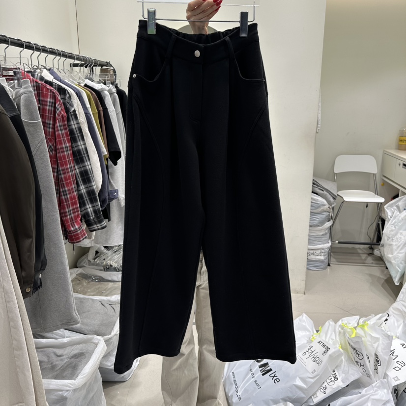 AT THE END東大門代購女士新款26春夏休閑職業人氣休閑褲AT THE END休閑褲圖色3