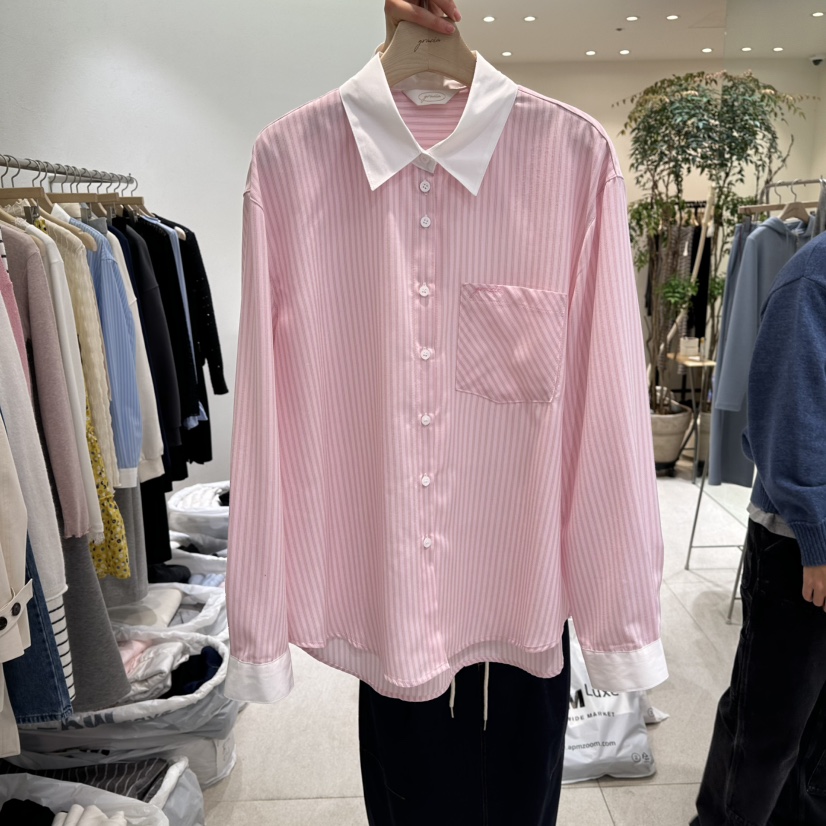 GRACIA東大門代購女士新款職業26春夏休閑真品襯衫蕾絲衫GRACIA襯衫/蕾絲衫圖色2