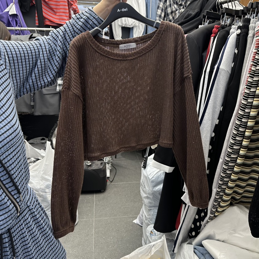 A-DEL東大門代購女士新款人氣職業時尚熱賣真品26春夏針織衫A-DEL針織衫圖色2