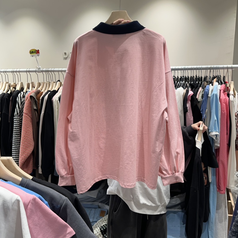 DELLING東大門代購女裝新品職業推薦真品人氣休閑長袖T恤DELLING長袖T恤