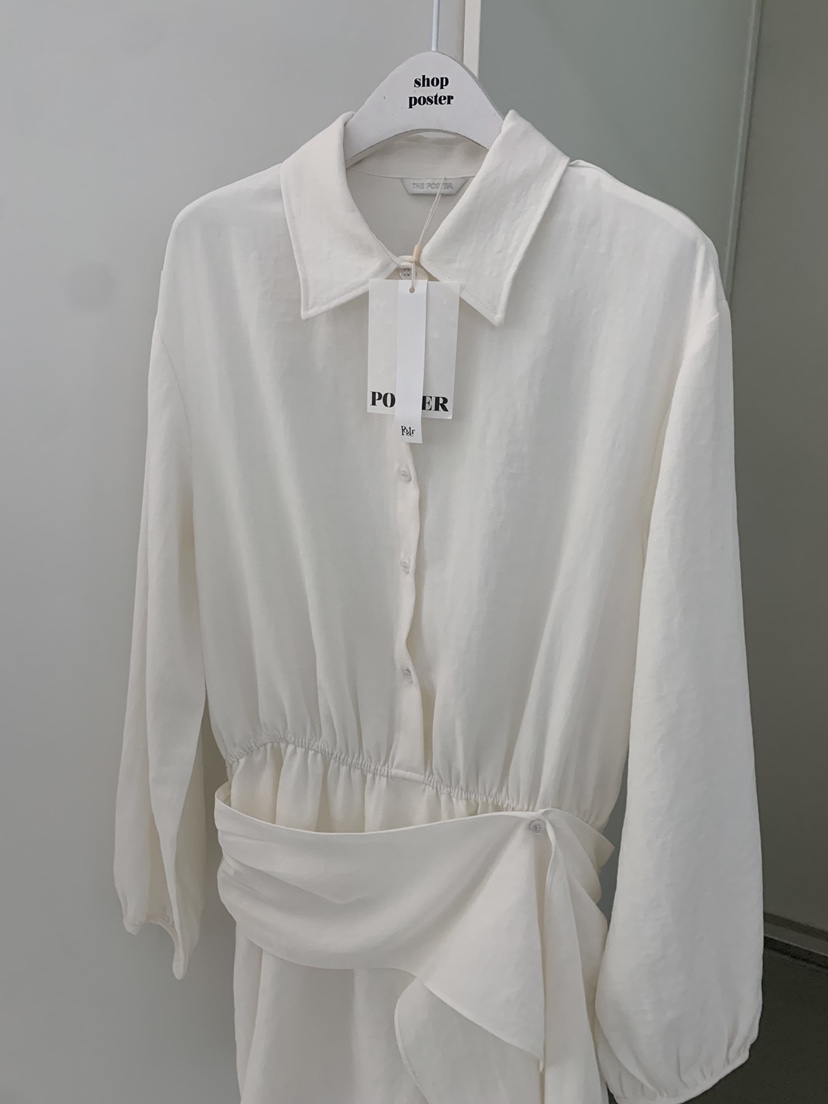 SHOP POSTER東大門實拍女士新品熱賣人氣職業連衣裙褶皺SHOP_POSTER連衣裙