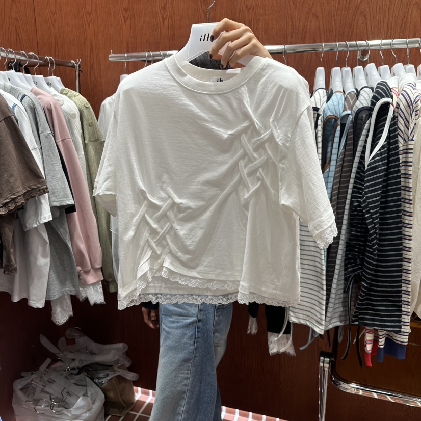 ILLO/MOCI韓國代購女裝新品時尚熱賣人氣推薦休閑職業T恤ILLO/MOCIT恤圖色1