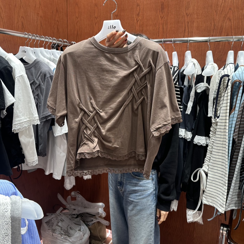 ILLO/MOCI韓國代購女裝新品時尚熱賣人氣推薦休閑職業T恤ILLO/MOCIT恤圖色2