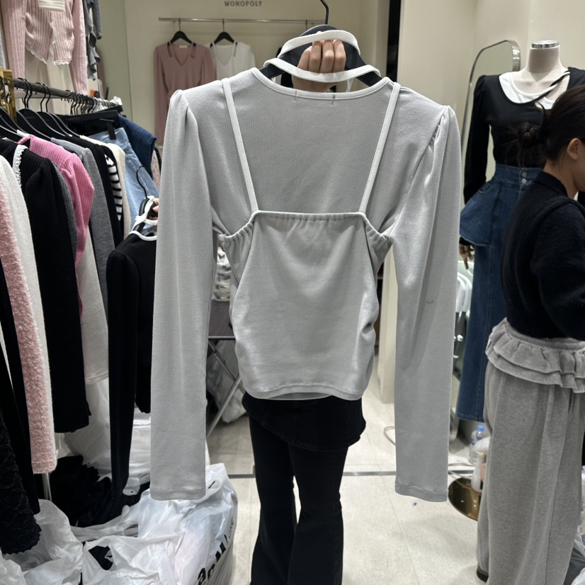 MONOPOLY韓國直郵女裝新款人氣時尚套裝含脖帶兩件套套裝MONO_POLY套裝