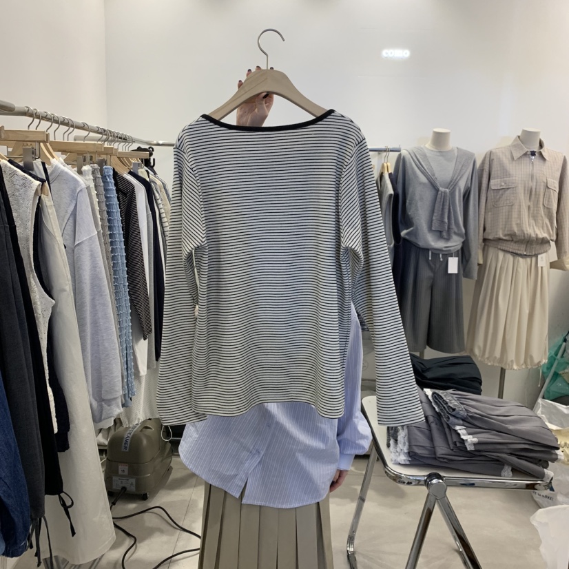 TAN&amp;COMO東大門代購女裝新款時尚推薦真品26春夏長袖T恤tan-COMO長袖T恤