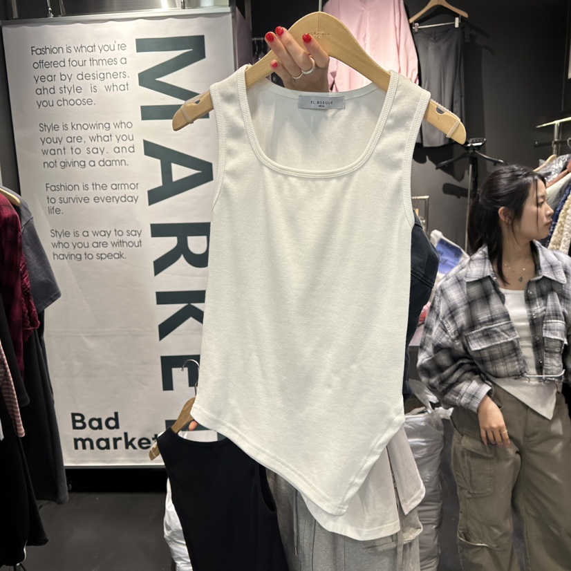 EL BOSQUE韓國代購女士新品人氣推薦職業熱賣時尚吊帶背心EL BOSQUE吊帶/背心圖色1