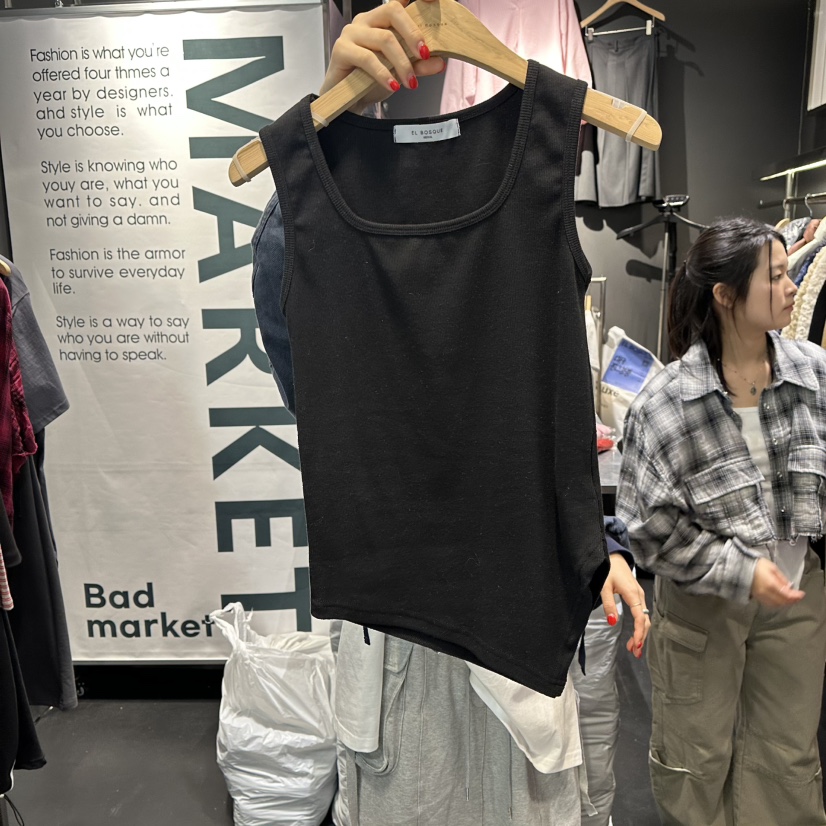 EL BOSQUE韓國代購女士新品人氣推薦職業熱賣時尚吊帶背心EL BOSQUE吊帶/背心圖色3