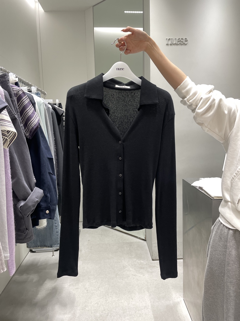 NUESE東大門直郵女士新品熱賣26春夏推薦職業人氣長袖T恤NUESE長袖T恤圖色2