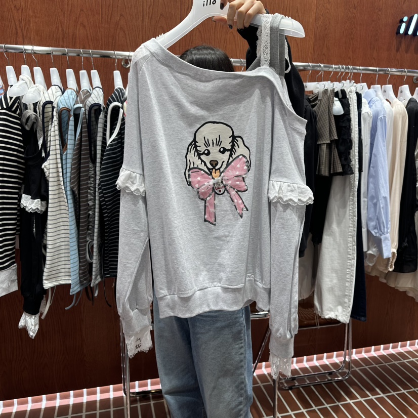 ILLO/MOCI東大門直郵女士新品推薦休閑26春夏真品長袖T恤ILLO/MOCI長袖T恤圖色1