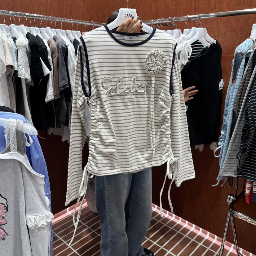 ILLO/MOCI東大門直郵女士新款26春夏職業推薦時尚長袖T恤ILLO/MOCI長袖T恤圖色1