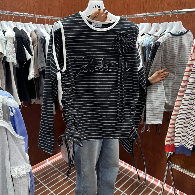 ILLO/MOCI東大門直郵女士新款26春夏職業推薦時尚長袖T恤ILLO/MOCI長袖T恤圖色5