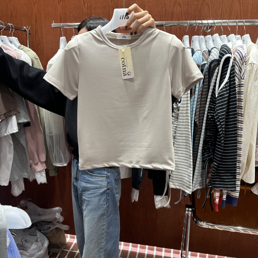 ILLO/MOCI東大門直郵女裝新款休閑人氣推薦真品時尚熱賣T恤ILLO/MOCIT恤圖色2