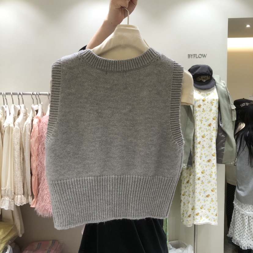 BY FLOW東大門實拍女裝新品推薦時尚真品熱賣職業26春夏馬甲BY FLOW馬甲