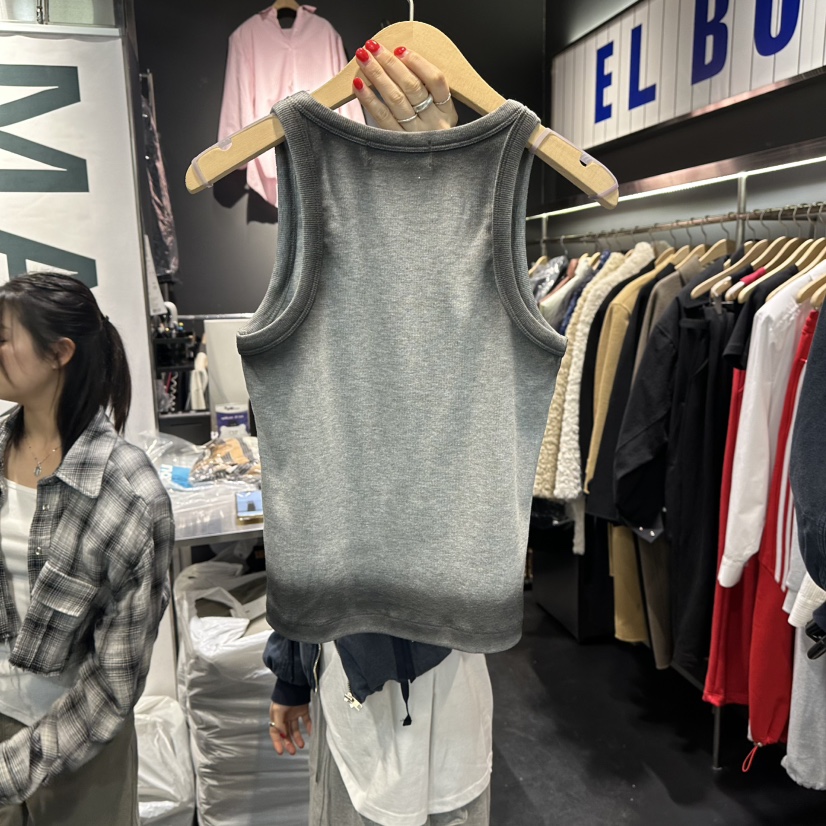 EL BOSQUE韓國代購女士新品熱賣休閑時尚推薦真品吊帶背心EL BOSQUE吊帶/背心