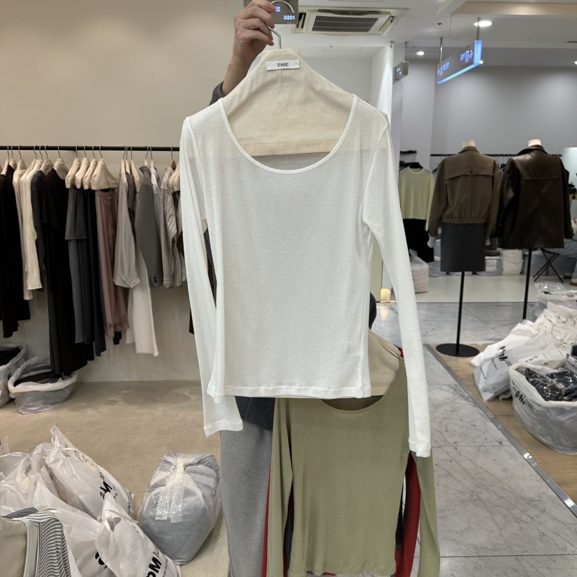 TORRE韓國直郵女士新款人氣推薦休閑真品26春夏熱賣長袖T恤TORRE長袖T恤圖色2