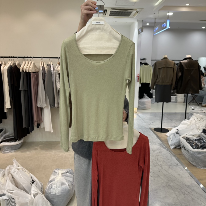 TORRE韓國直郵女士新款人氣推薦休閑真品26春夏熱賣長袖T恤TORRE長袖T恤圖色3