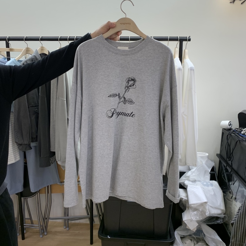 SPAGHETTI韓國代購女裝新款職業時尚人氣熱賣推薦長袖T恤spaghetti長袖T恤圖色2