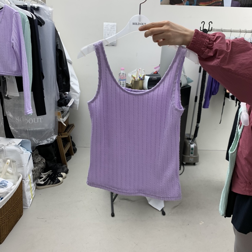SOLD OUT韓國代購女裝新品人氣休閑真品熱賣推薦吊帶背心SOLD OUT吊帶/背心圖色2