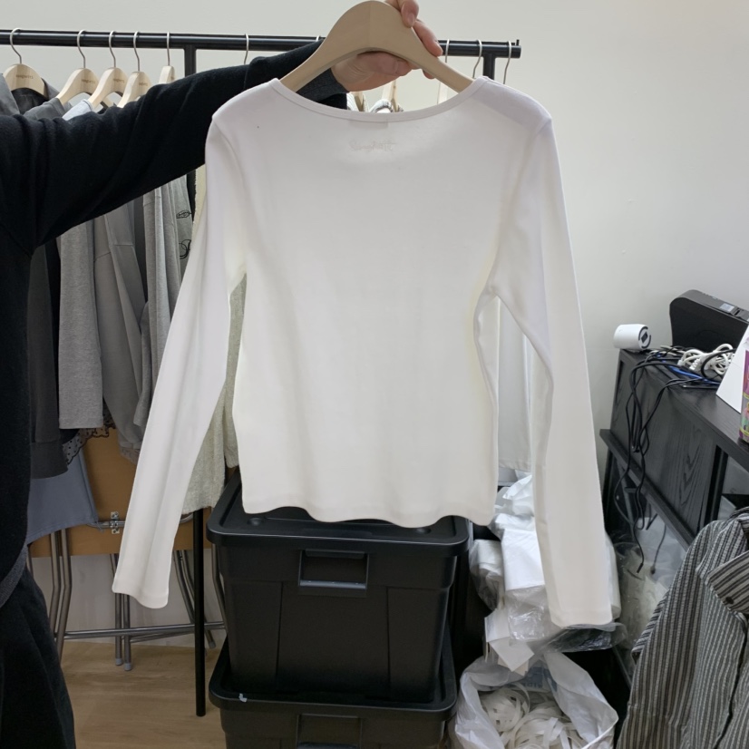 SPAGHETTI韓國代購女士新品26春夏推薦真品熱賣休閑長袖T恤spaghetti長袖T恤