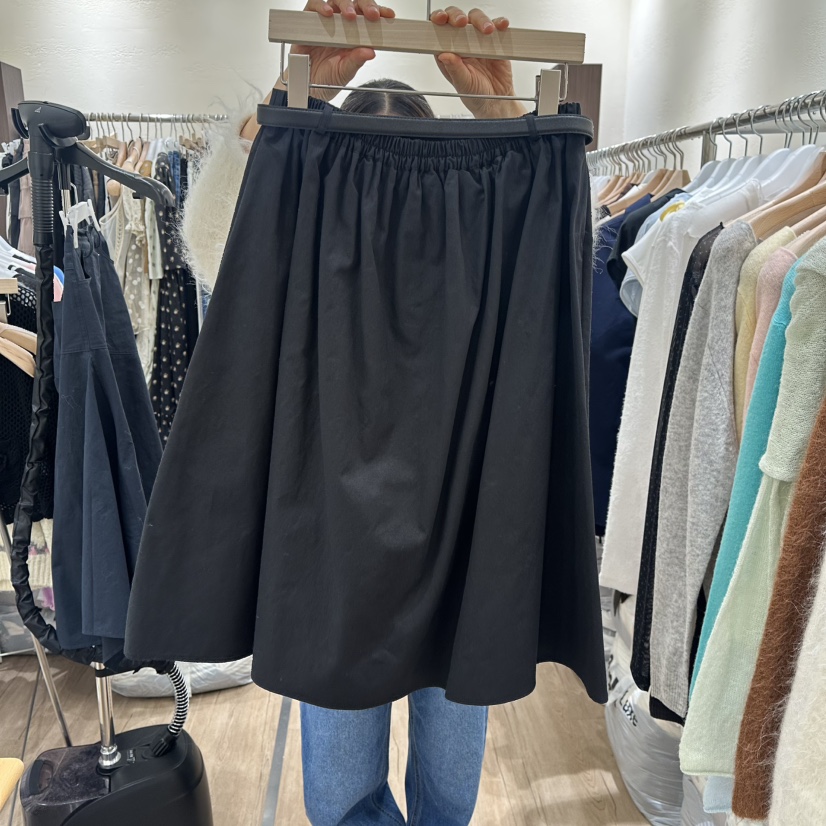 HANSUNGHYUN東大門代購女士新款時尚職業半身裙中短裙含腰帶HANSUNGHYUN半身裙/中短裙