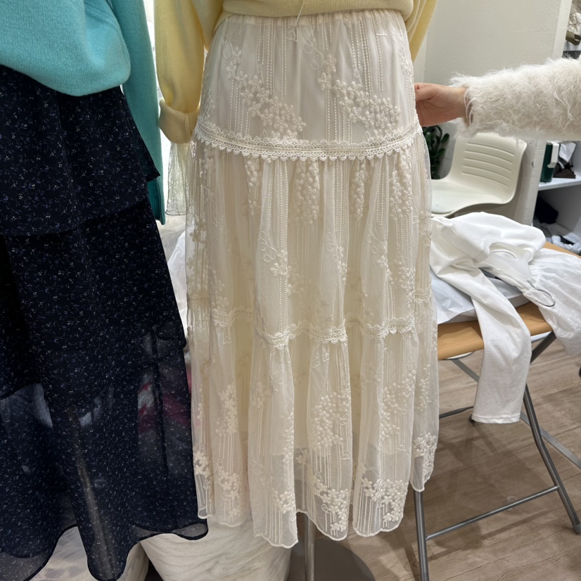 HANSUNGHYUN東大門實拍女士新款熱賣推薦真品人氣長裙蕾絲HANSUNGHYUN長裙