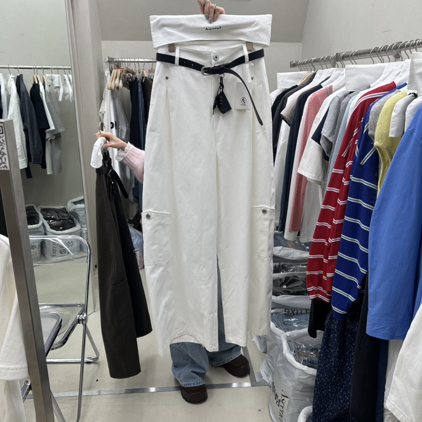 ASCEND東大門直郵女士新品26春夏真品職業休閑褲不含腰帶ASCEND休閑褲圖色1