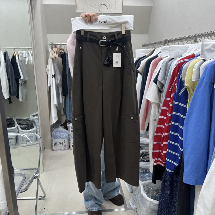 ASCEND東大門直郵女士新品26春夏真品職業休閑褲不含腰帶ASCEND休閑褲圖色2