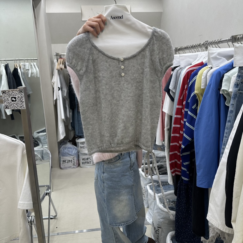 ASCEND東大門代購女士新款推薦職業休閑真品26春夏針織衫ASCEND針織衫圖色2