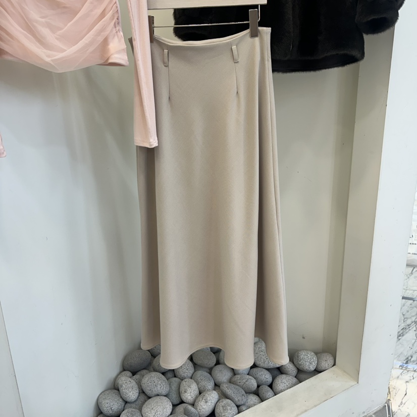 THE LOW東大門直郵女裝新品真品26春夏休閑職業長裙腰帶THE LOW長裙圖色1