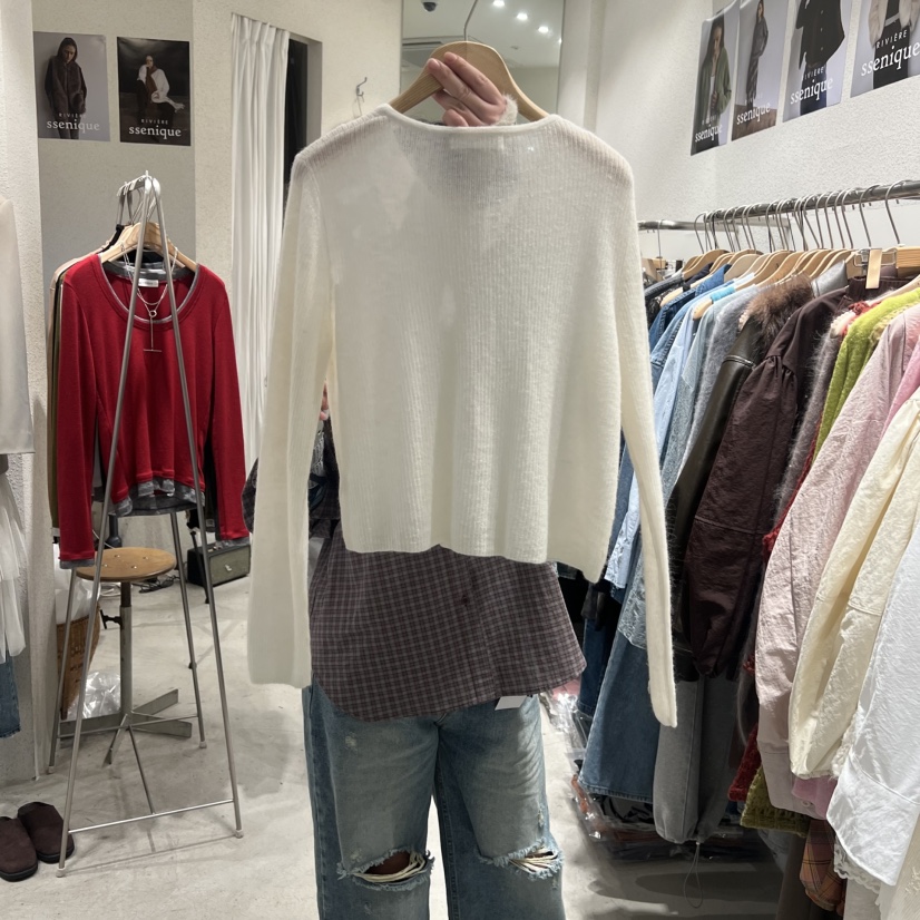 SSEMIENNE韓國代購女裝新品熱賣26春夏針織衫不含配飾羊駝SSENIQUE針織衫