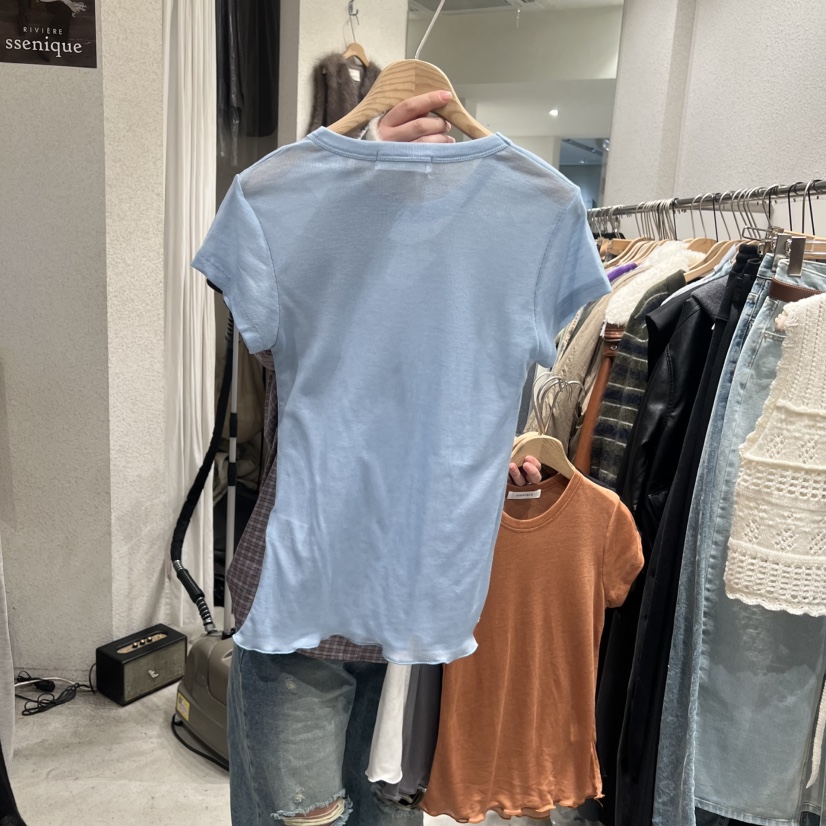 SSEMIENNE韓國直郵女裝新品休閑職業熱賣26春夏真品時尚T恤SSENIQUET恤