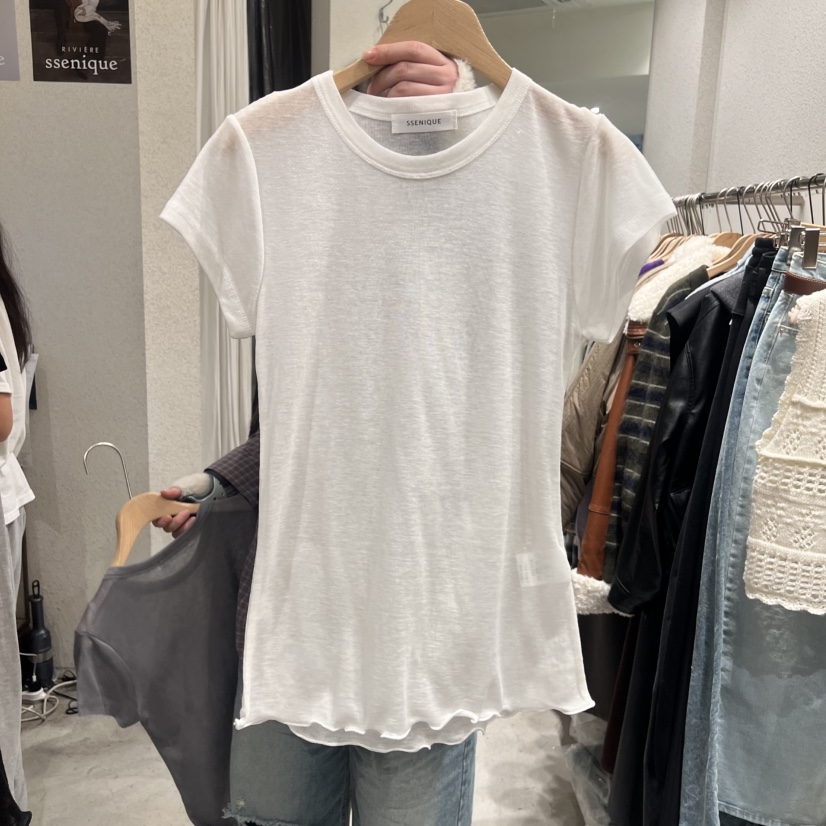 SSEMIENNE韓國直郵女裝新品休閑職業熱賣26春夏真品時尚T恤SSENIQUET恤圖色4