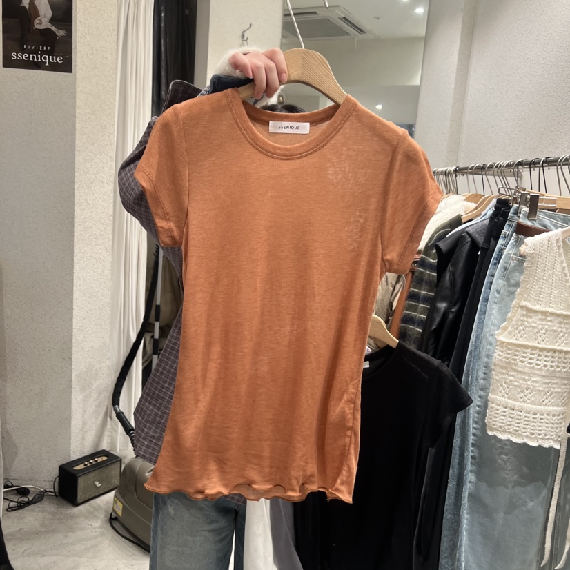 SSEMIENNE韓國直郵女裝新品休閑職業熱賣26春夏真品時尚T恤SSENIQUET恤圖色5