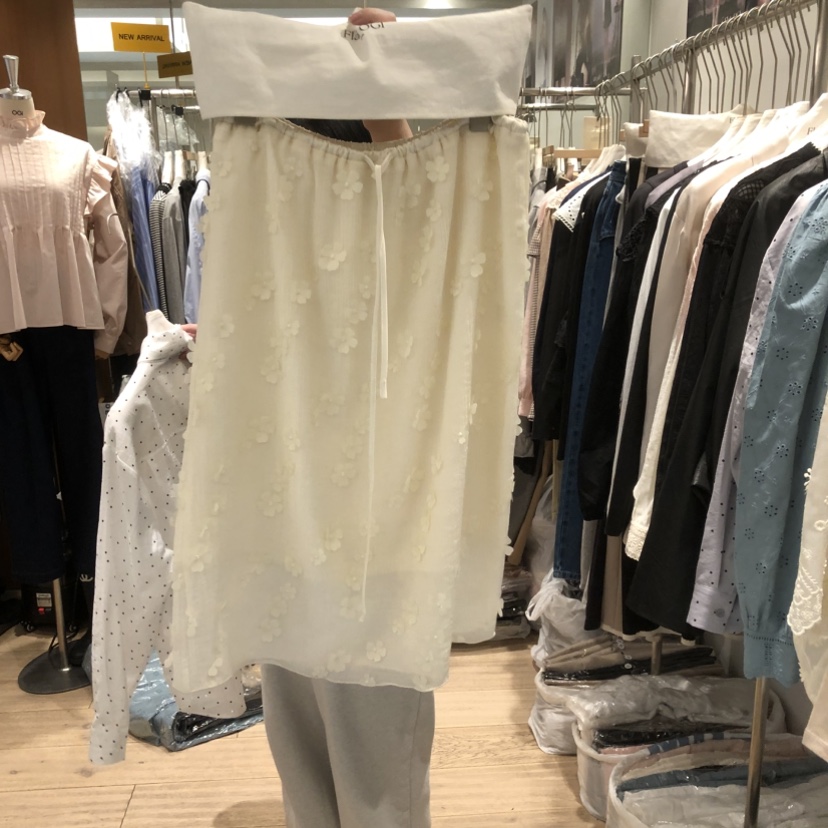 OGI韓國代購女裝新品休閑熱賣職業26春夏真品半身裙中短裙FLat OGI半身裙/中短裙圖色1