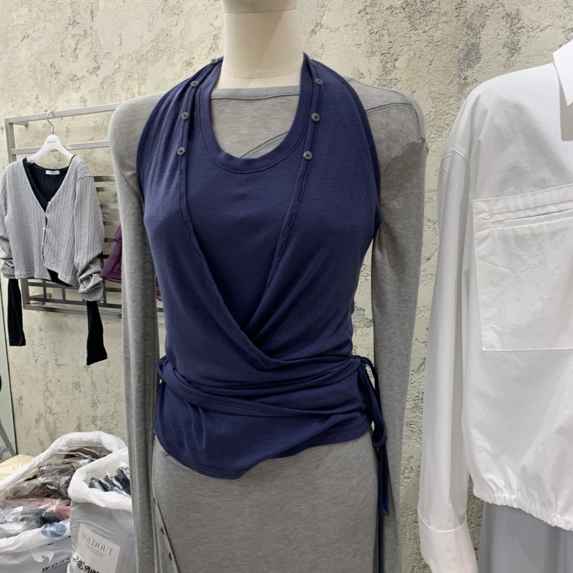 SOLD OUT東大門直郵女裝新款熱賣真品職業吊帶背心不含內搭SOLD OUT吊帶/背心圖色5