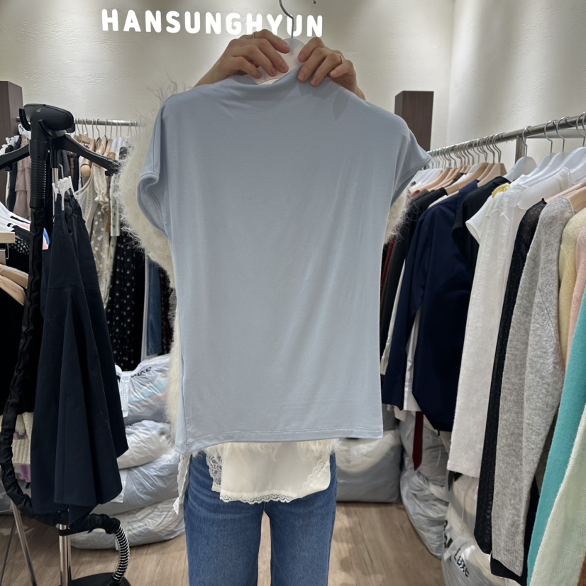 HANSUNGHYUN韓國直郵女裝新款真品人氣26春夏推薦T恤棉質HANSUNGHYUNT恤圖色2