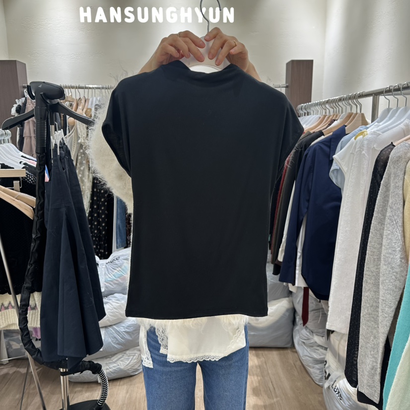 HANSUNGHYUN韓國直郵女裝新款真品人氣26春夏推薦T恤棉質HANSUNGHYUNT恤圖色3