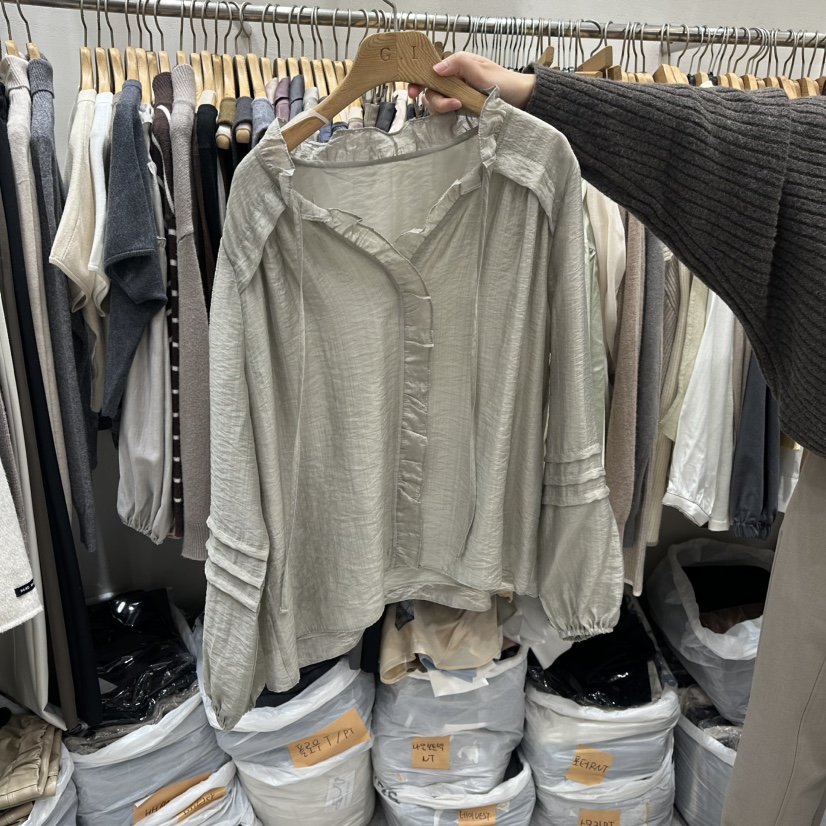 G.I-L東大門直郵女士新款26春夏時尚真品熱賣襯衫蕾絲衫G.I-L襯衫/蕾絲衫圖色2