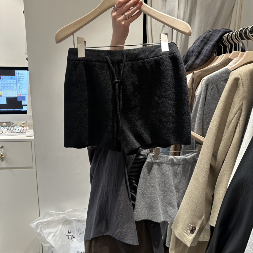 LE BUTTER東大門代購女士新款真品休閑職業人氣短褲針織褲LE BUTTER短褲圖色2