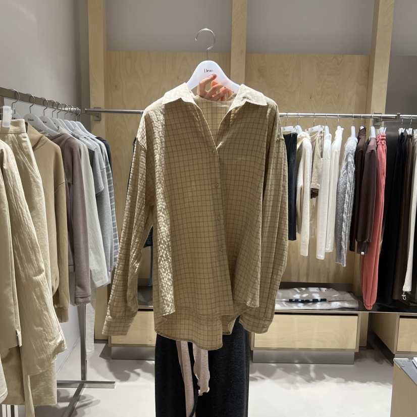 DEUO韓國代購女裝新款26春夏人氣推薦熱賣休閑襯衫蕾絲衫DEUO襯衫/蕾絲衫圖色1