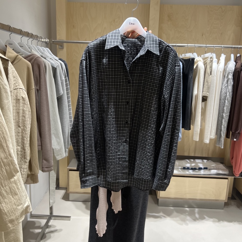 DEUO韓國代購女裝新款26春夏人氣推薦熱賣休閑襯衫蕾絲衫DEUO襯衫/蕾絲衫圖色2