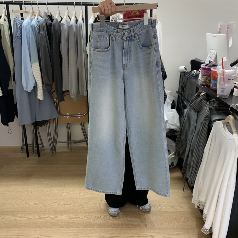 SPAGHETTI韓國直郵女裝新款人氣職業26春夏真品推薦牛仔褲spaghetti牛仔褲圖色1