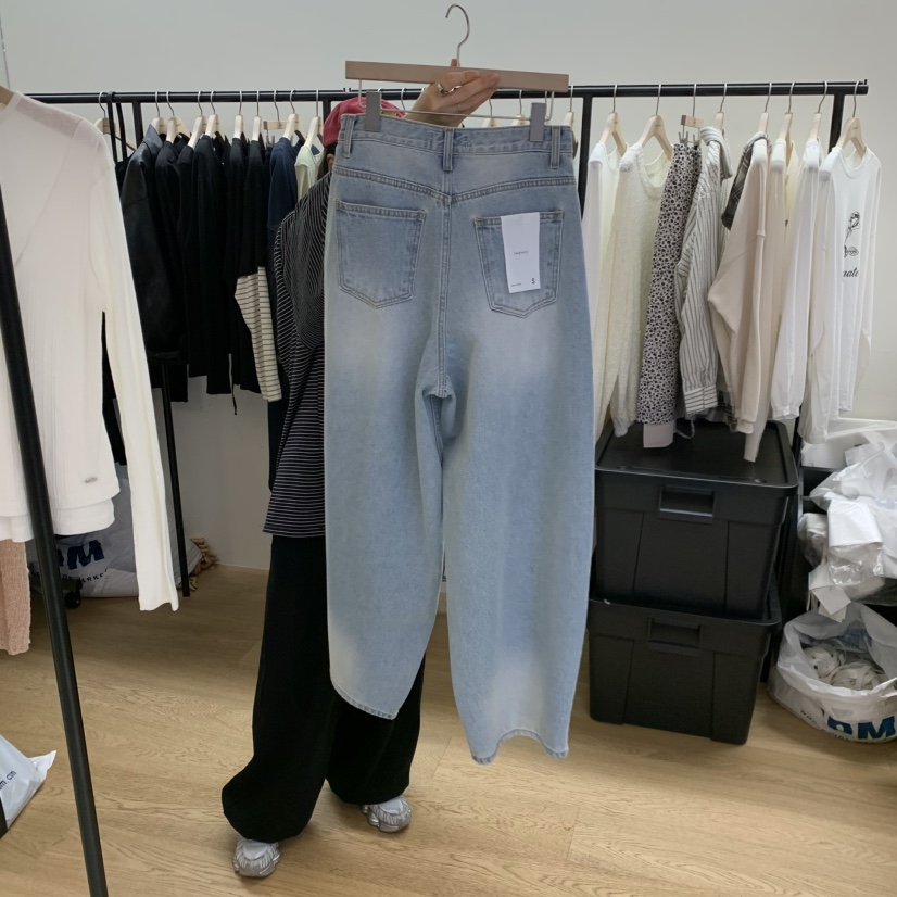 SPAGHETTI韓國直郵女士新品人氣真品熱賣26春夏職業牛仔褲spaghetti牛仔褲