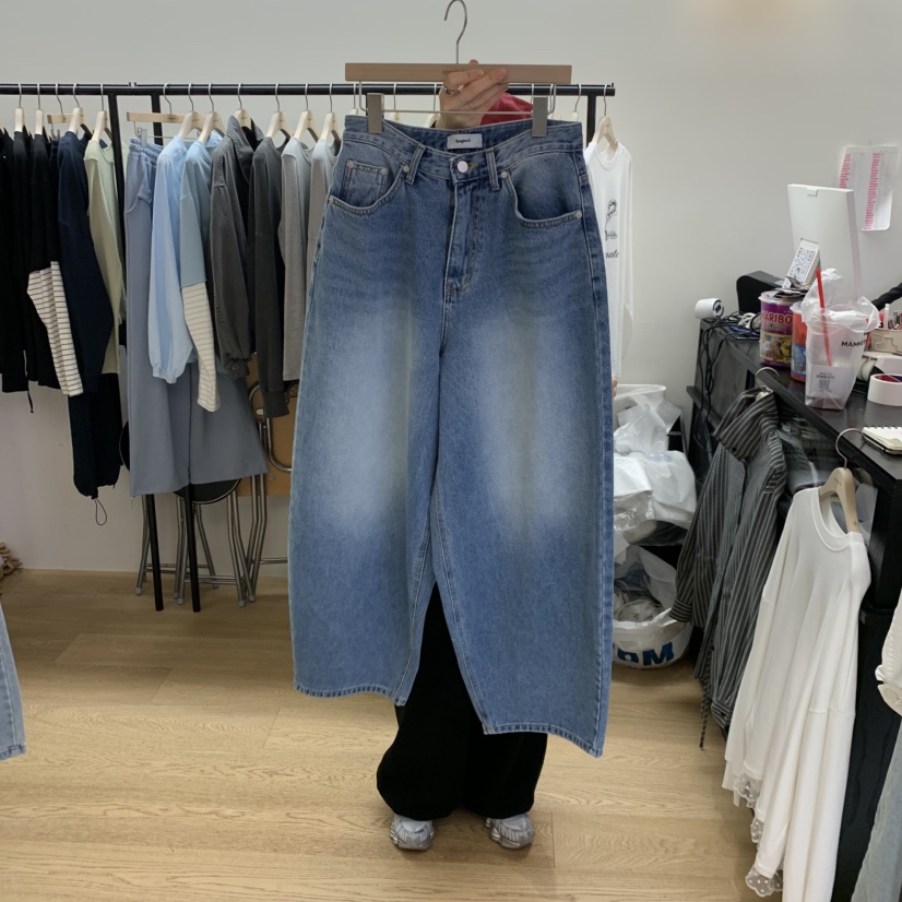 SPAGHETTI韓國直郵女士新品人氣真品熱賣26春夏職業牛仔褲spaghetti牛仔褲圖色2