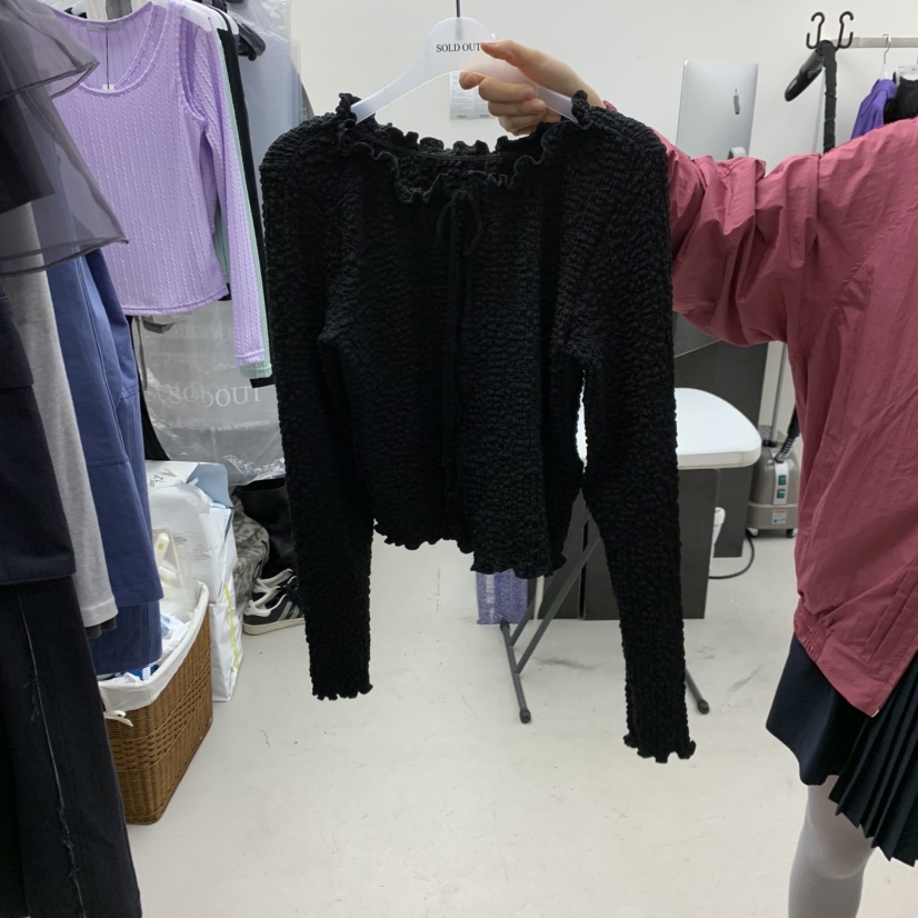 SOLD OUT韓國直郵女裝新款熱賣人氣26春夏長袖T恤羊毛衫SOLD OUT長袖T恤圖色2